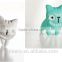 New Kawaii piercing ear stud smiley 3d cat earrings Jewelry factory china