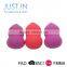 3Pcs Purple And Orange Gourd Shape Foundation Puff Sponge