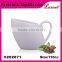 Custom White Ceramic Coffee Cup Set High quality ceramic coffee cup and saucer