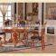 European antique round hand carved dining table and chairs