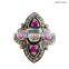 2015 The Popular Gold Gemstone Tourmalin Ring, 925 Sterling Silver Ring Jewelry New Design Ring silver Diamond Jewelry wholesale