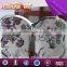 flower designs fabric painting with stainless steel butterfly shape chair frame