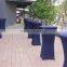 Elegant Lycra Spandex Round Cocktail Table Cloth for Wedding Wholesale Table Linen