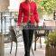 New Design Red Classic Restaurant Waitress Uniform