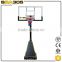 modern portable basketball system with offical basketball rim size