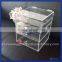 Yageli Factory 4 Tier Acrylic Cosmetic Makeup Organizer Lipstick Holder With Crystal Knob