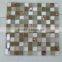 Art decorative wall mirror crystal glass wholesale gold color glass mosaic tile                        
                                                                                Supplier's Choice