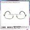 Classic style shape and copper material frame prescription eyeglasses