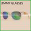 JMP584 Custom Logo Plastic Green Wood Sunglasses