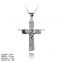 PZ9-086 925 Sterling Jewelry with CZ Christian Cross Jewelry ,925 Silver Christian Cross Pendant