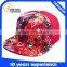 Custom Floral Digital Printing Womens Snapback Cap