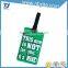 wholease custom bulk plastic soft pvc rubber id card holder loop strap shape travel hotel hang luggage tag