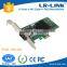 LR-LINK PCIe x1 Gigabit SC Connector Multi Mode Fiber Network Interface Card (Intel 82575EB Chipset )
