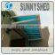 DIY windows canopy with aluminum and polycarbonate
