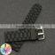 16 18 20 22 24mm Black Silicone Rubber Watch Bands Strap For Panera i And Casi o