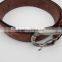 brown color cheap price PU leather belt for men cow hide factory direct eco-friendly material