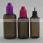 50 ml soft squeeze pe black dropper bottle for smoke oil