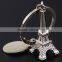 Custom Made Metal Christmasl Keychain with Crystal