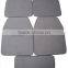 Brand New Solid Black Grey Beige Pvc Base Non Slip Design Carpet Car Truck Floor Mats Set