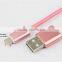 2016 Newest Fast Charging 2A Mobile Phone Nylon Usb Cable for iphone 6s