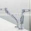 jiaxing supply !18''--28'' monitor arm Flexible Desk Clamp Mount LCD art surface Articulating Flat Panel LCD monitor Arm
