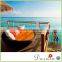 Outdoor Beach Swimming Pool waterproof round rattan daybed