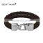 2015 hot selling products classic models charm luxury genuine leather bangle for men