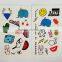 custom small cute cartoon temporary tattoo holiday waterproof tattoo sticker