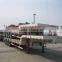 Shengrun brand 60 tons low bed semi trailer/heavy duty 3 axle low bed trailer/carbon steel low flatbed semi trailer