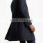 Modern Custom Tailored Black Three Button Long Trench Coat for Man