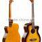 39 inch colorful basswood acoustic guitar for beginner