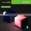 Mini size cube round portable small Bluetooth speaker with led light