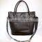 Vintage Style Large Simple Leather Laptop Bag Document Tote Bag Women Case
