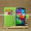 High Quality Leather Holster Card Wallet Folio Stand Flip Case Cover for Samsung Galaxy S5 mini