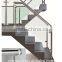 Stainless Steel Balustrade Post 1100mm High with 4 Glass Clamps (double way)