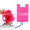 silicone wallet mobile phone card holder