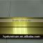 gold electrophoresis aluminum profiles and extrusions for cabinet,wardrobe,sliding door