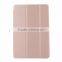 Wholesale factory price for ipad mini 4 flip cover three folded leather skin case