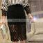 Stylish New Fashion Lady Women High Waist Elastic Waist Hollow Out Skirt