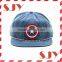 Custom design flat brim unstructured 6 panel snapback hat