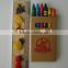 children 6pcs round mini color painting wax crayon set
