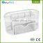Multi-use utility metal iron power coated sliver color mesh office desk organizer