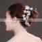MYLOVE Pearl Beads Crystal Flower Tiara Jewelry Hair Band Clip Headband Wedding Party MLF125