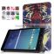 Protective pu leather case stand tiger pattern case tablet leather flip case for Samsung Galaxy Tab E 8.0