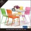 Colorful chairs glass table party tables and chairs for sale
