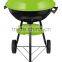 Blue Oval Portable Charcoal bbq Grill Metal With Wheel