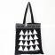  China new fashion standard size canvas printed tote bag