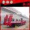Tri-axle 12 Tires 100T Lowbed Semi Trailer with Hydraulic Ramp for shopping