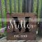 rustic wooden sign