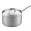 Two Handle Sauce Pan Family Usage Stainless Steel Soup Pot with Lid